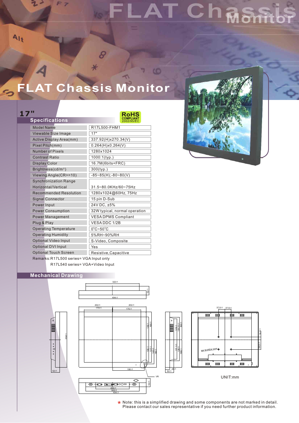 Impulse R17L500-FHM1 User Manual | 1 page