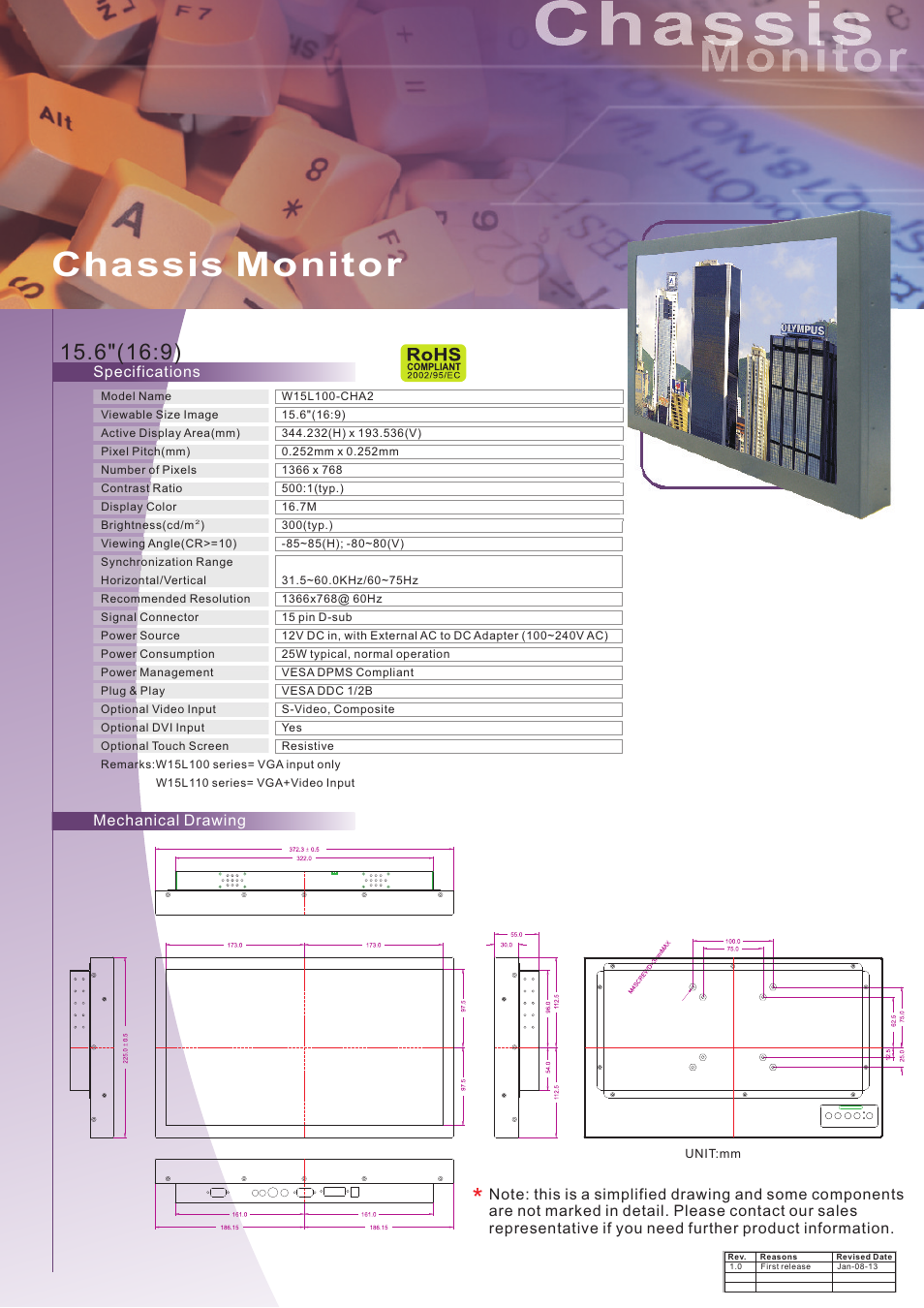 Impulse W15L100-CHA2 User Manual | 1 page