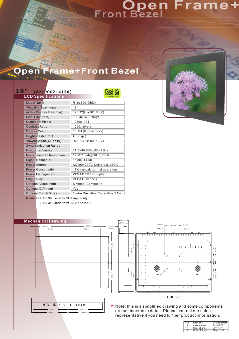 Impulse R19L300-OBM1 User Manual | 1 page