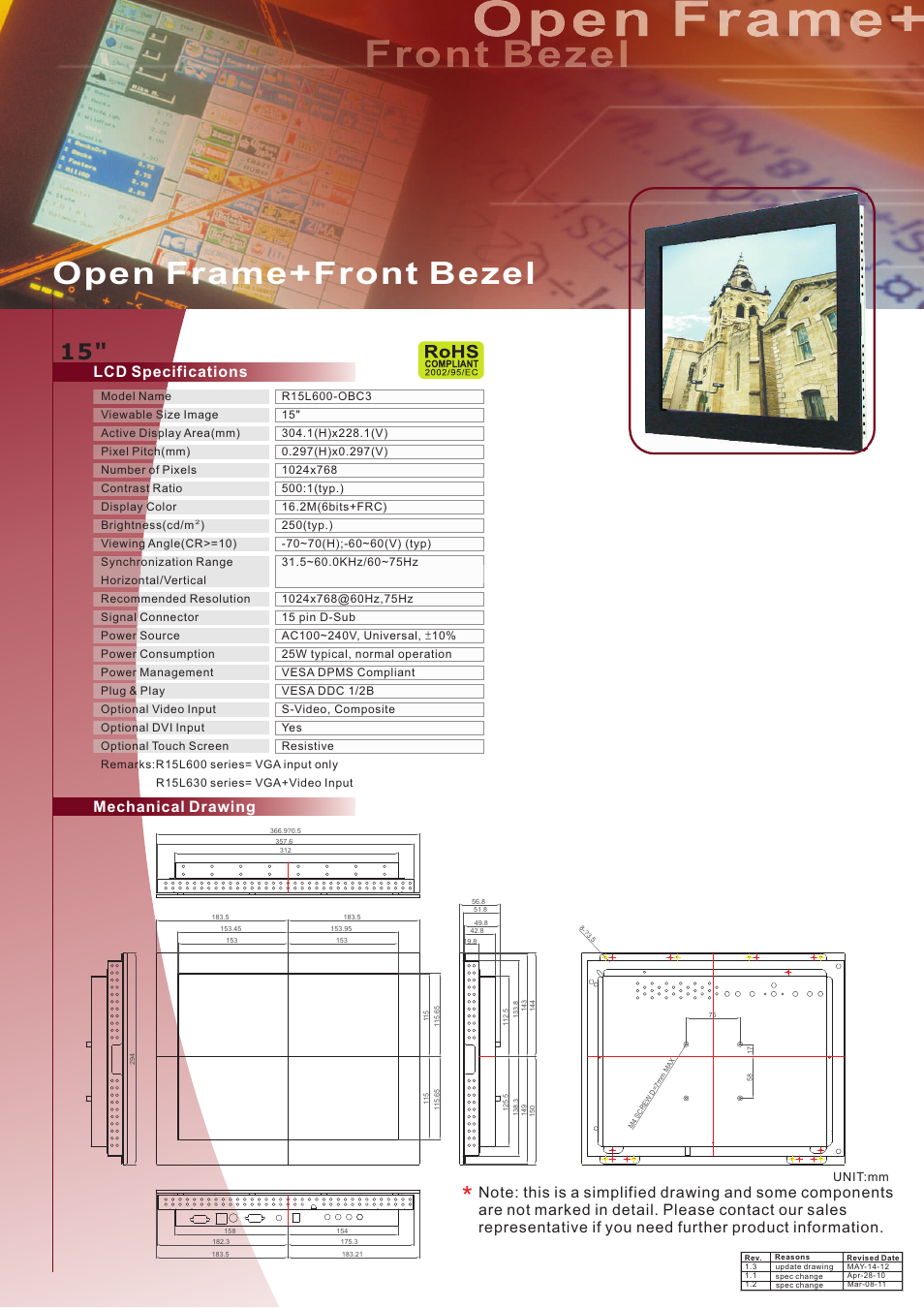 Impulse R15L600-OBC3 User Manual | 1 page