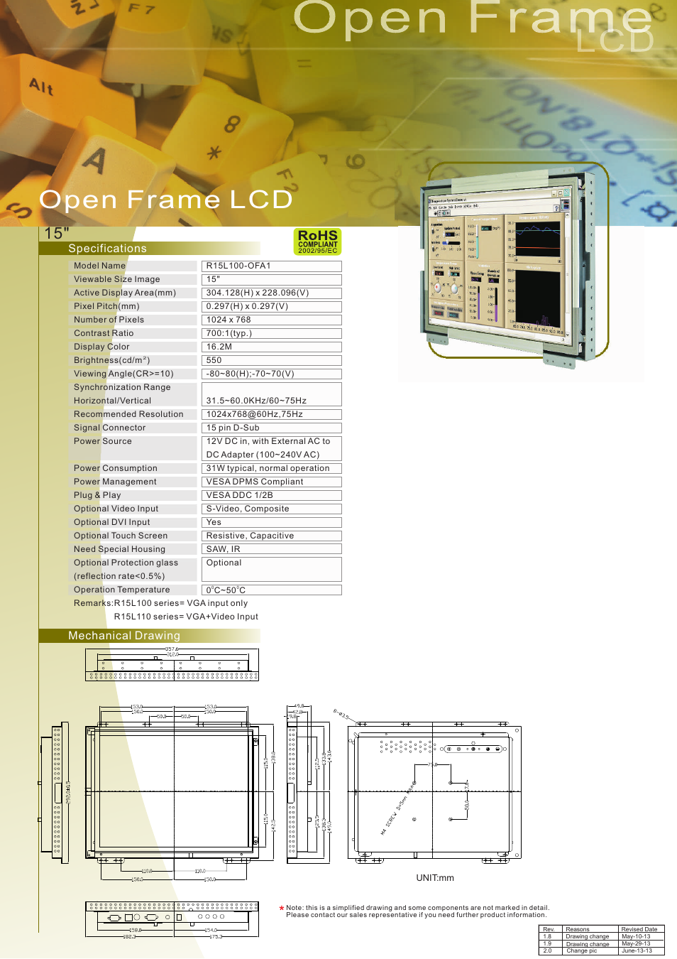 Impulse R15L100-OFA1 User Manual | 1 page