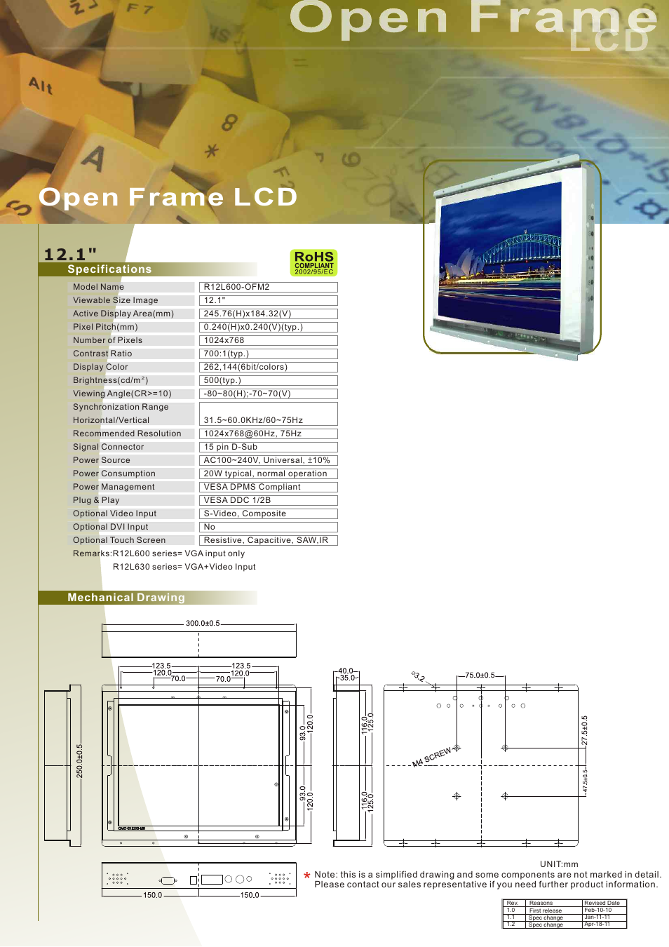 Impulse R12L600-OFM2 User Manual | 1 page