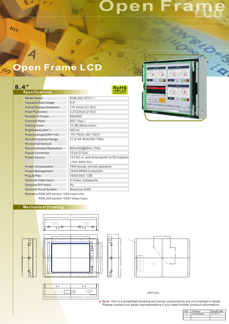 Impulse R08L200-OFU1 User Manual | 1 page