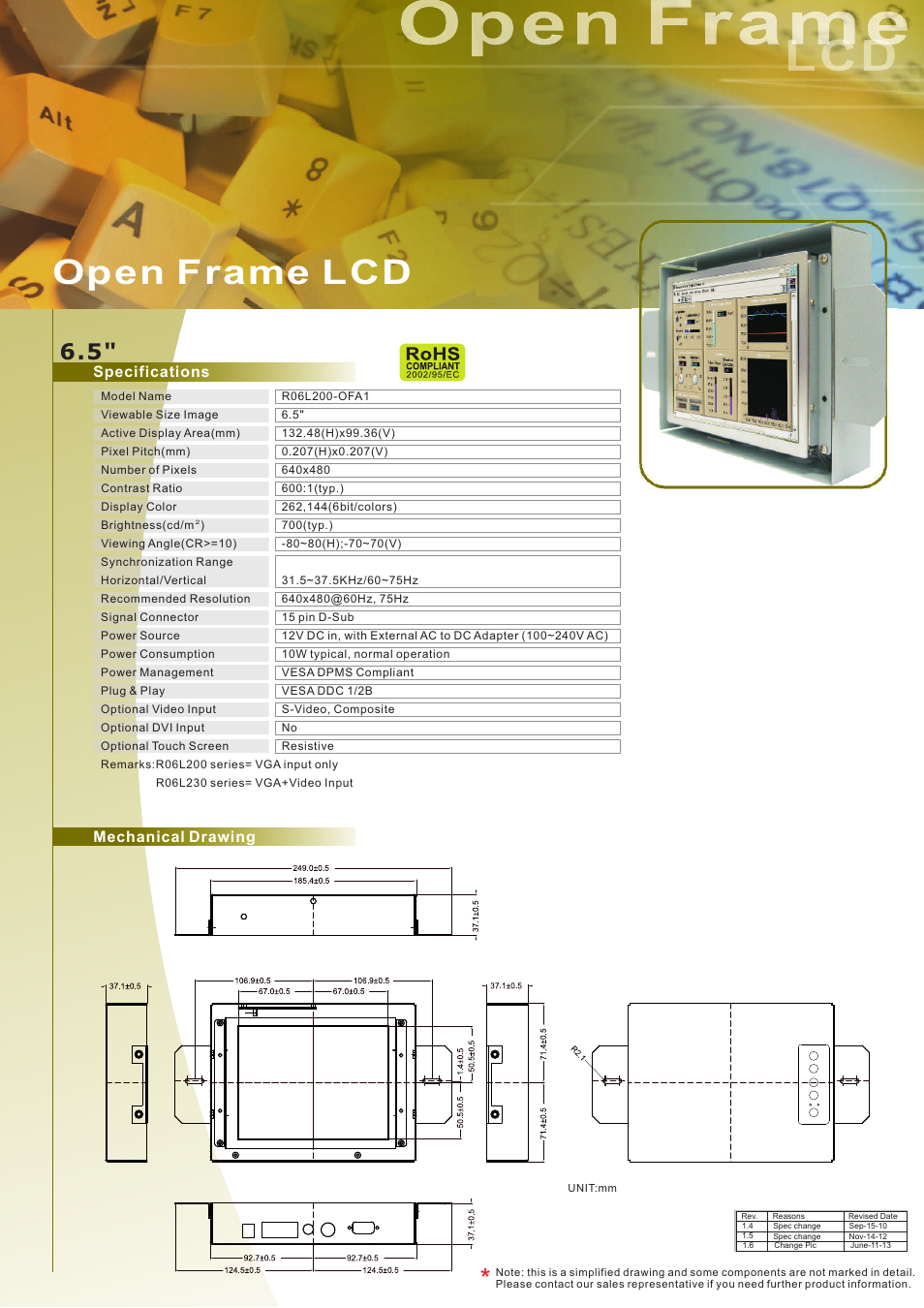 Impulse R06L200-OFA1 User Manual | 1 page