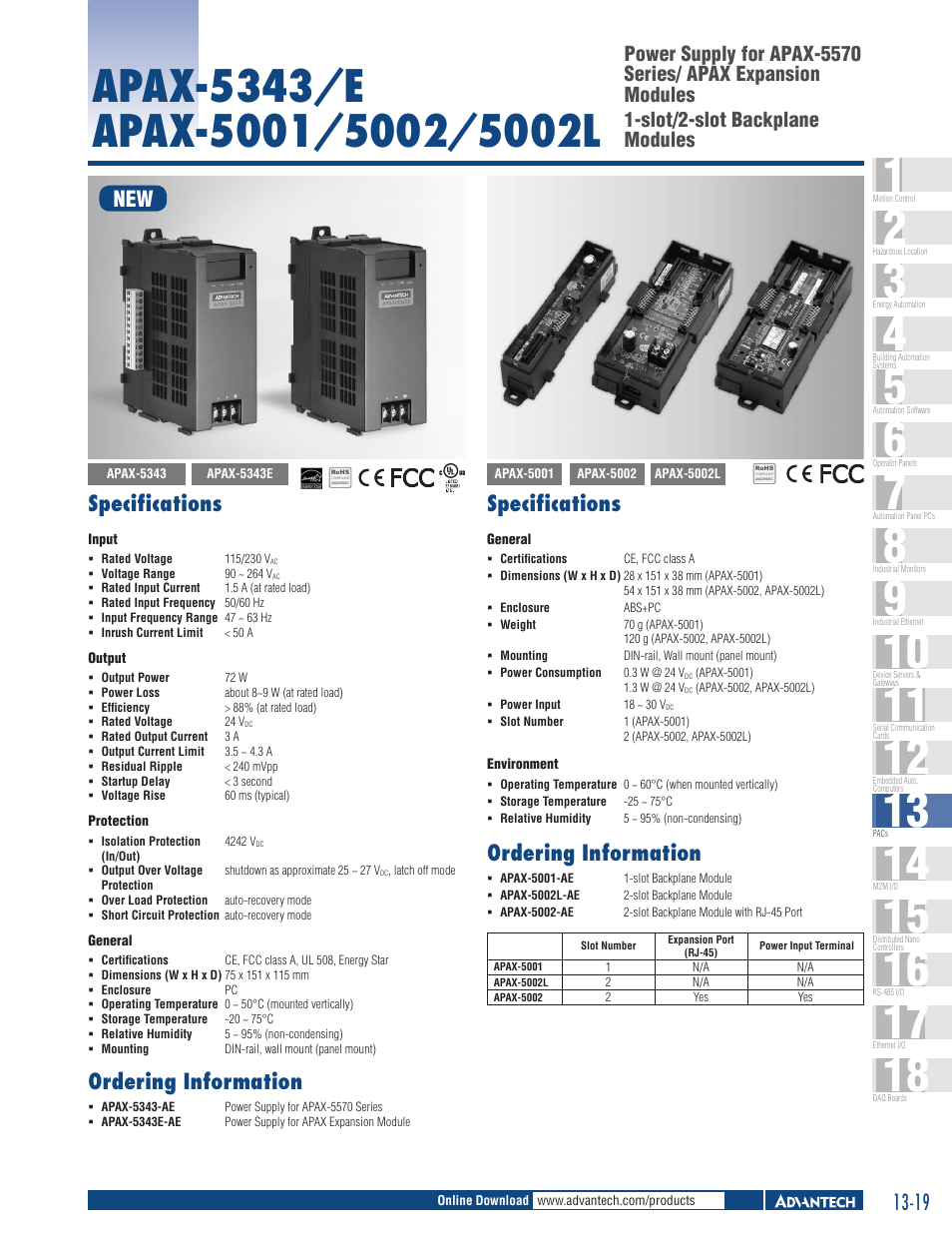 Impulse APAX-5001_5002_5002L User Manual | 1 page