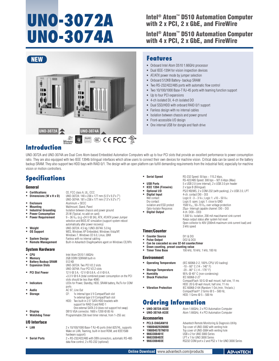 Impulse UNO-3072A User Manual | 1 page