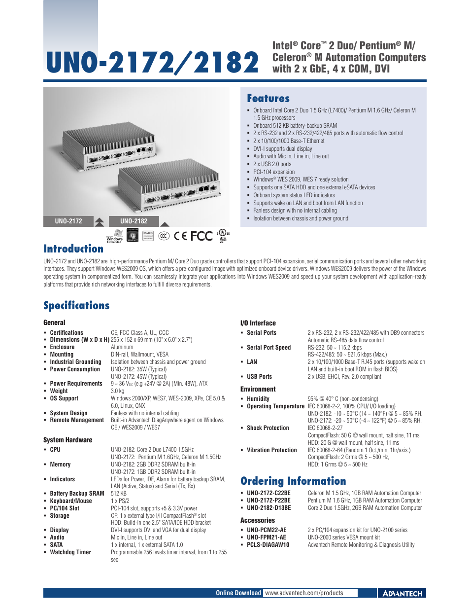 Impulse UNO-2182 User Manual | 1 page