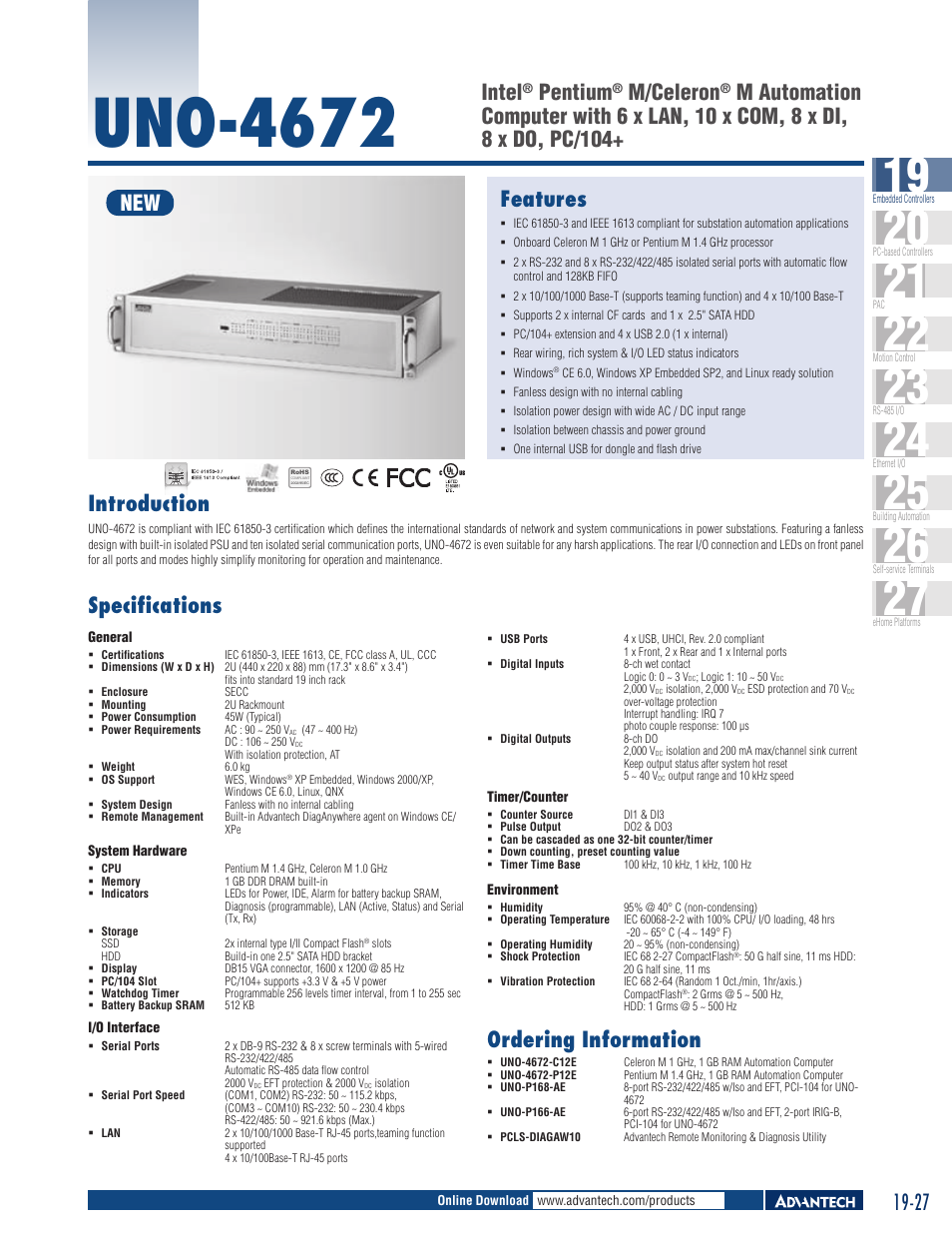Impulse UNO-4672 User Manual | 1 page