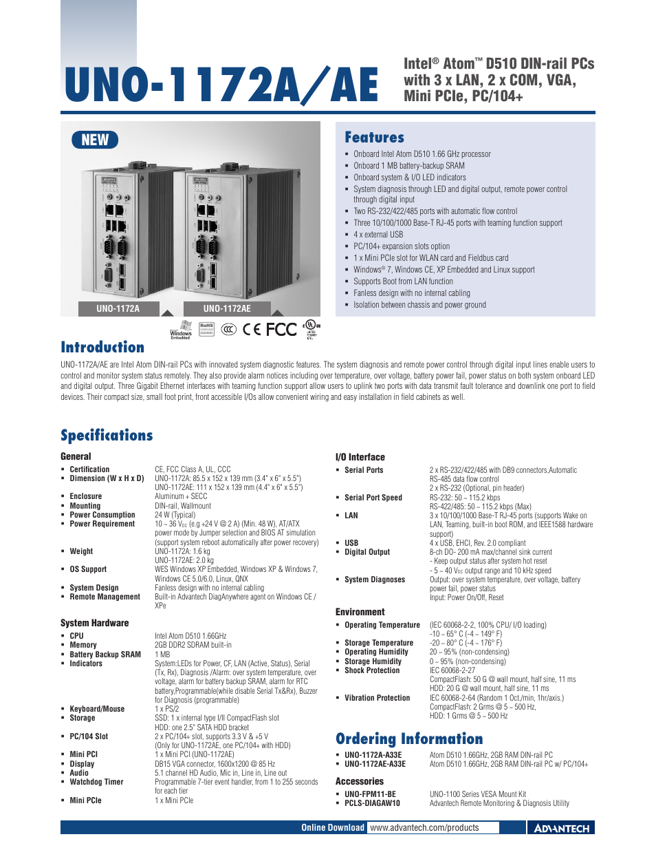 Impulse UNO-1172А_AE User Manual | 1 page