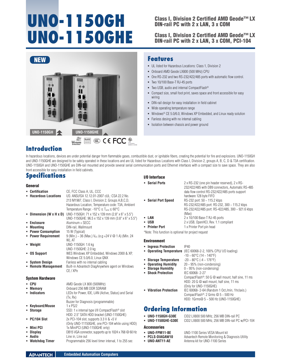 Impulse UNO-1150GH User Manual | 1 page