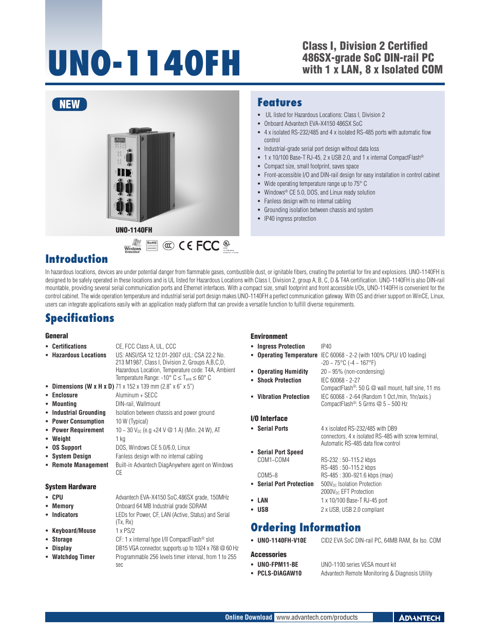 Impulse UNO-1140FH User Manual | 1 page