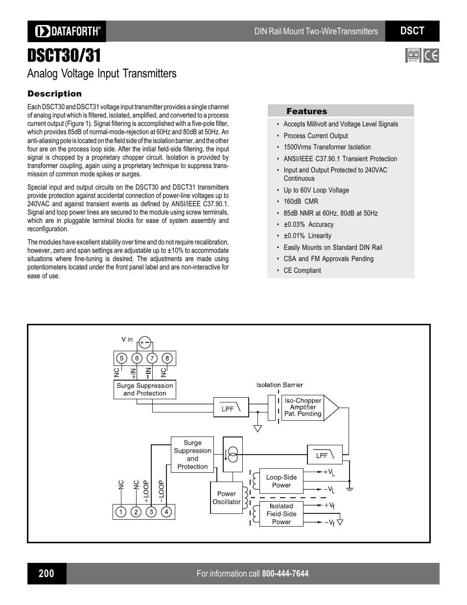 Impulse DSCT30_31 User Manual | 2 pages