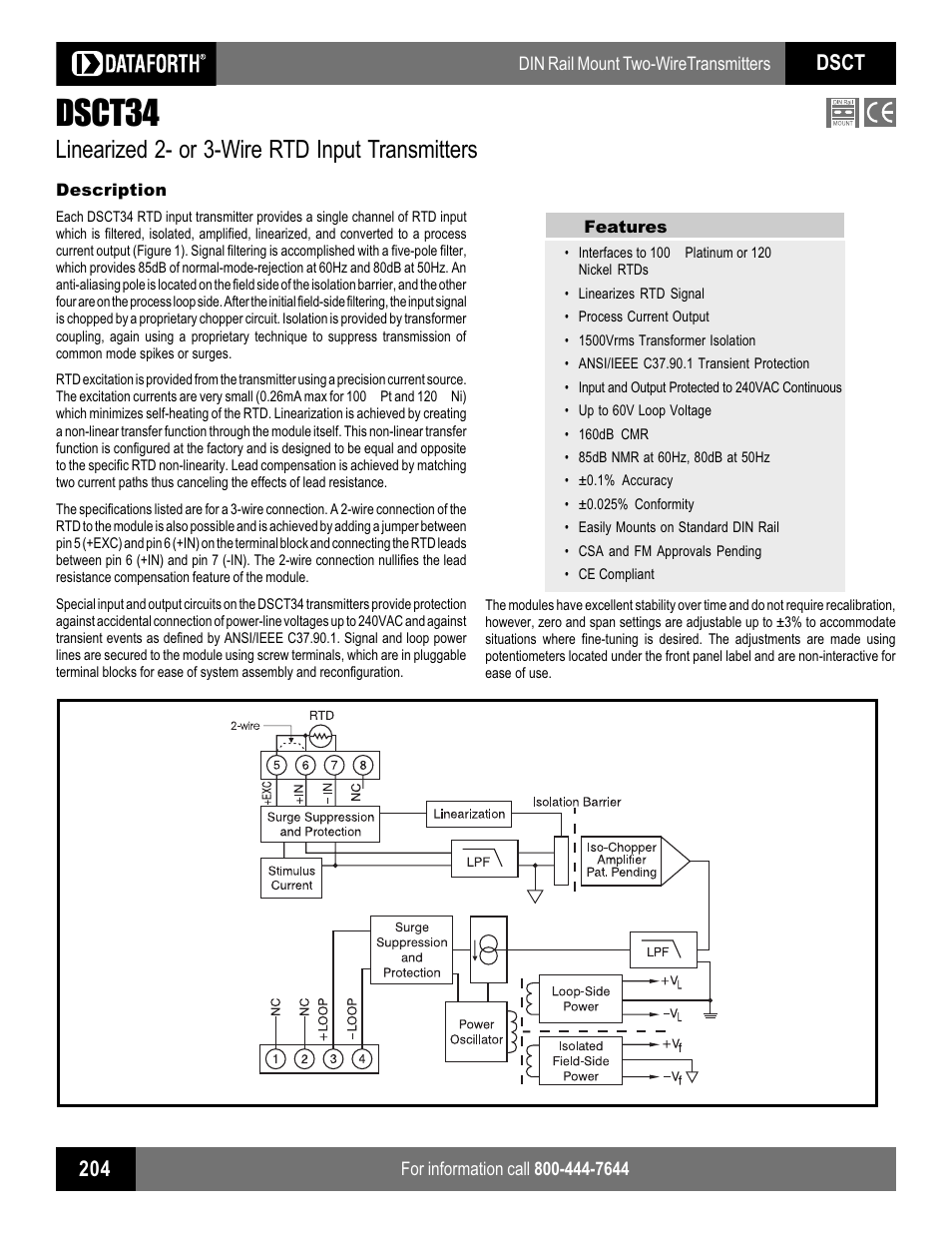 Impulse DSCT34 User Manual | 2 pages