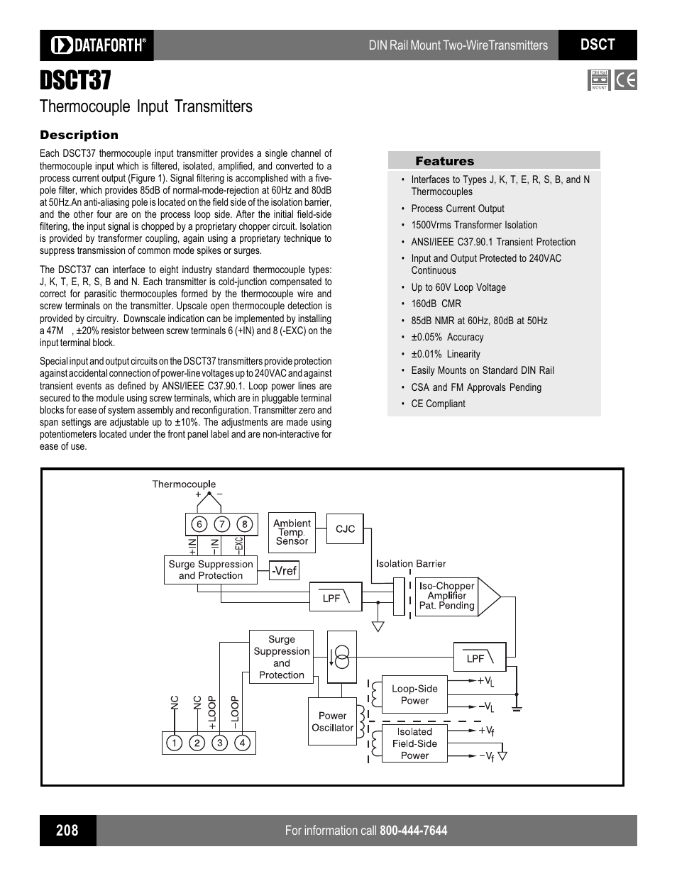 Impulse DSCT37 User Manual | 2 pages