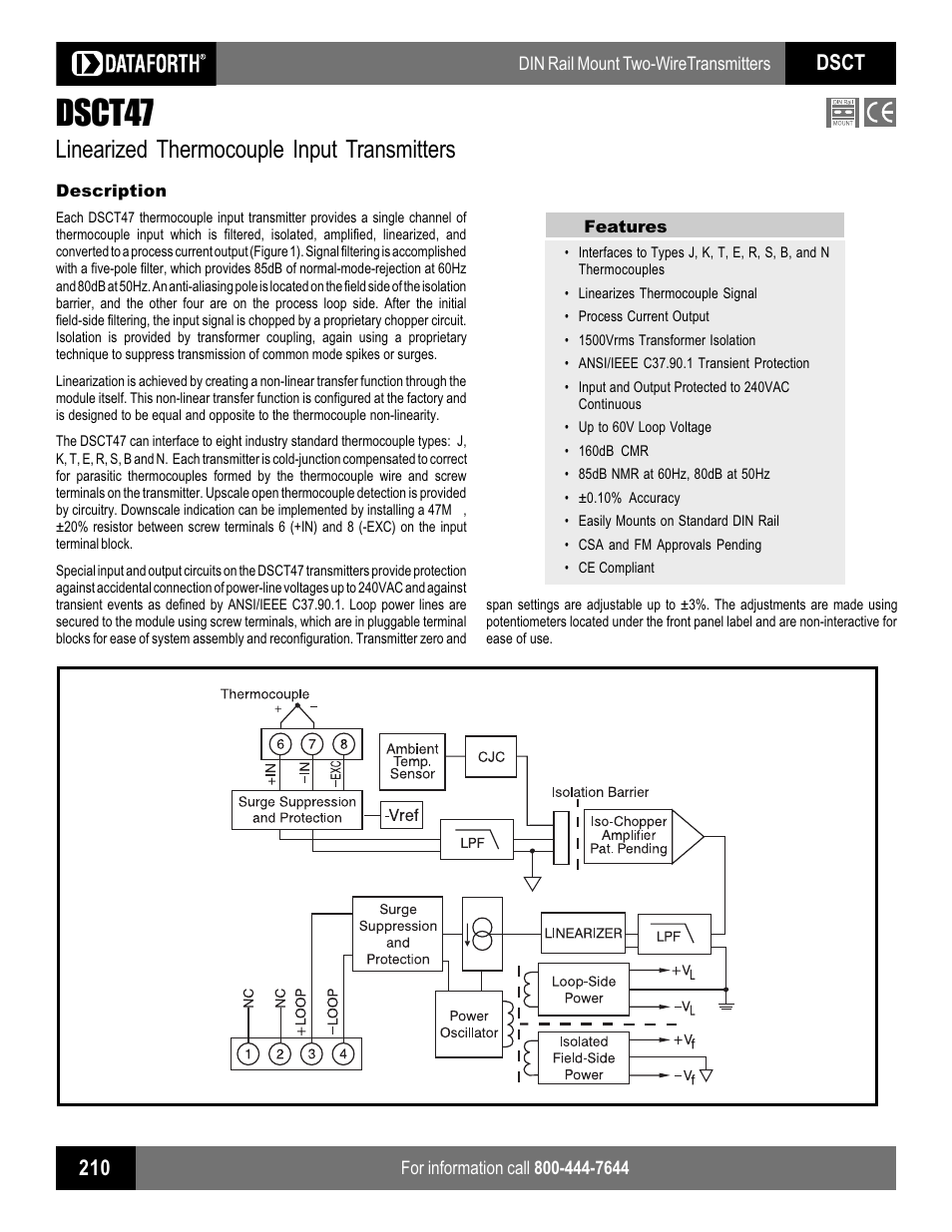 Impulse DSCT47 User Manual | 2 pages