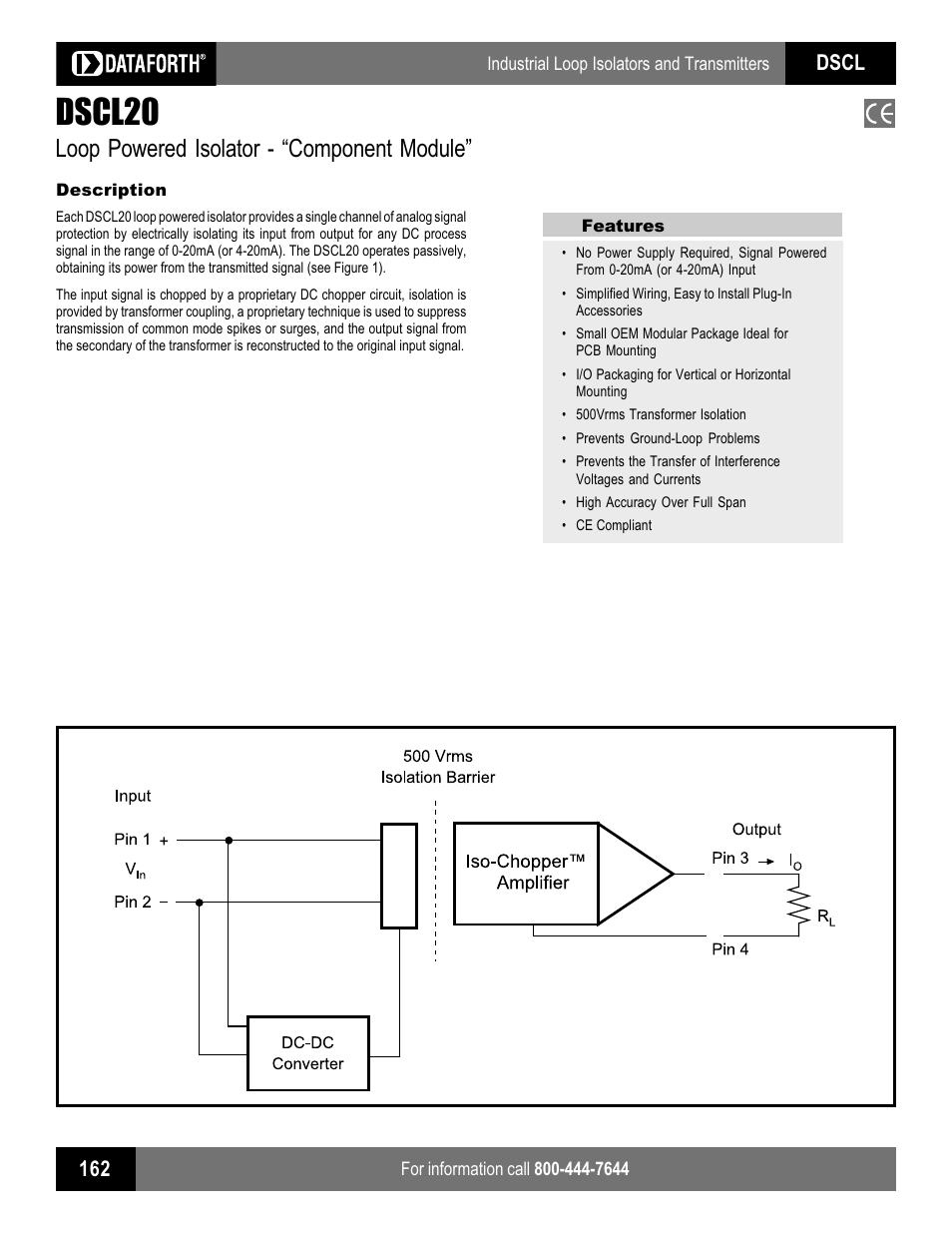 Impulse DSCL20 User Manual | 2 pages