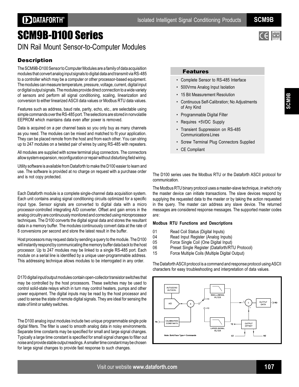 Impulse SCM9B-D100 Series User Manual | 3 pages