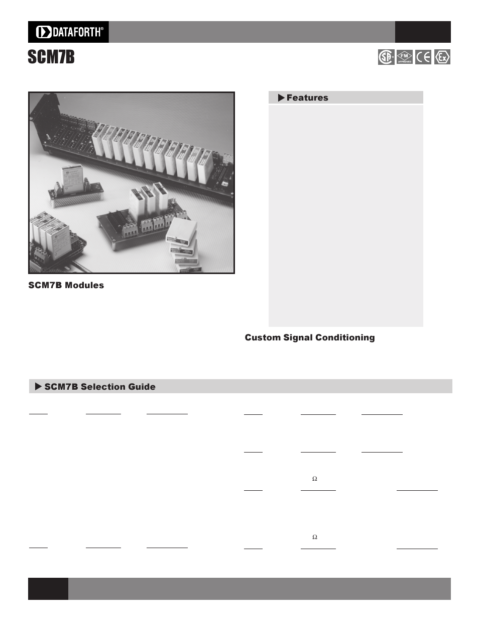 Impulse SCM7B Isolated Process Control User Manual | 2 pages