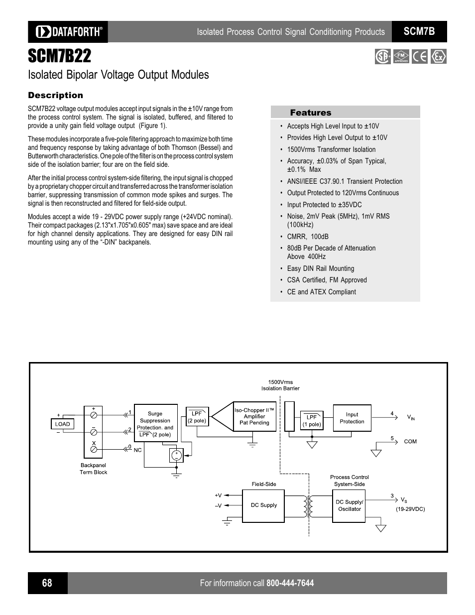 Impulse SCM7B22 User Manual | 2 pages