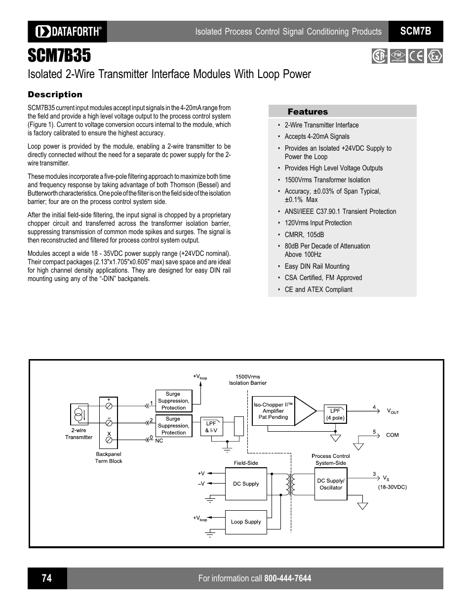 Impulse SCM7B35 User Manual | 2 pages