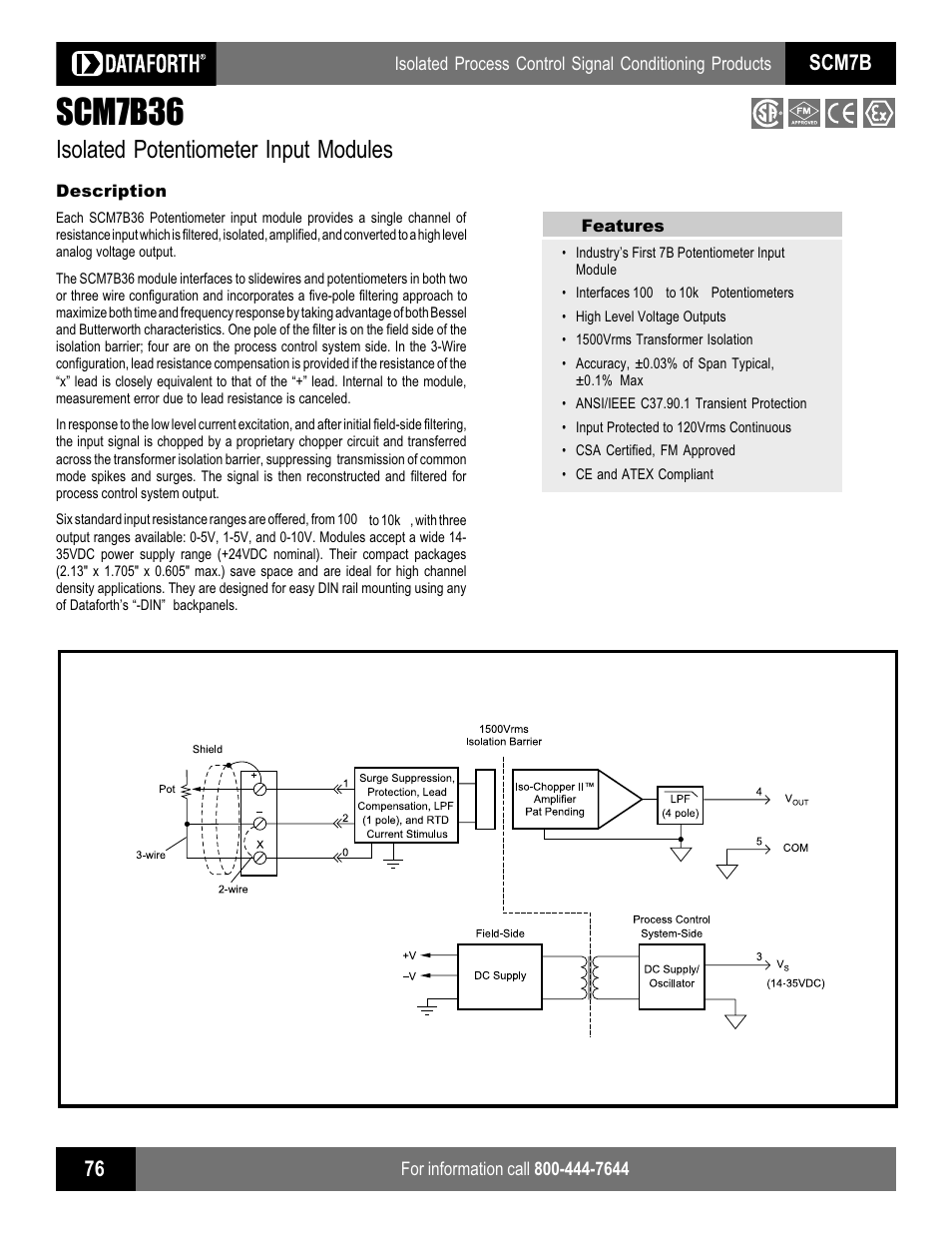 Impulse SCM7B36 User Manual | 2 pages