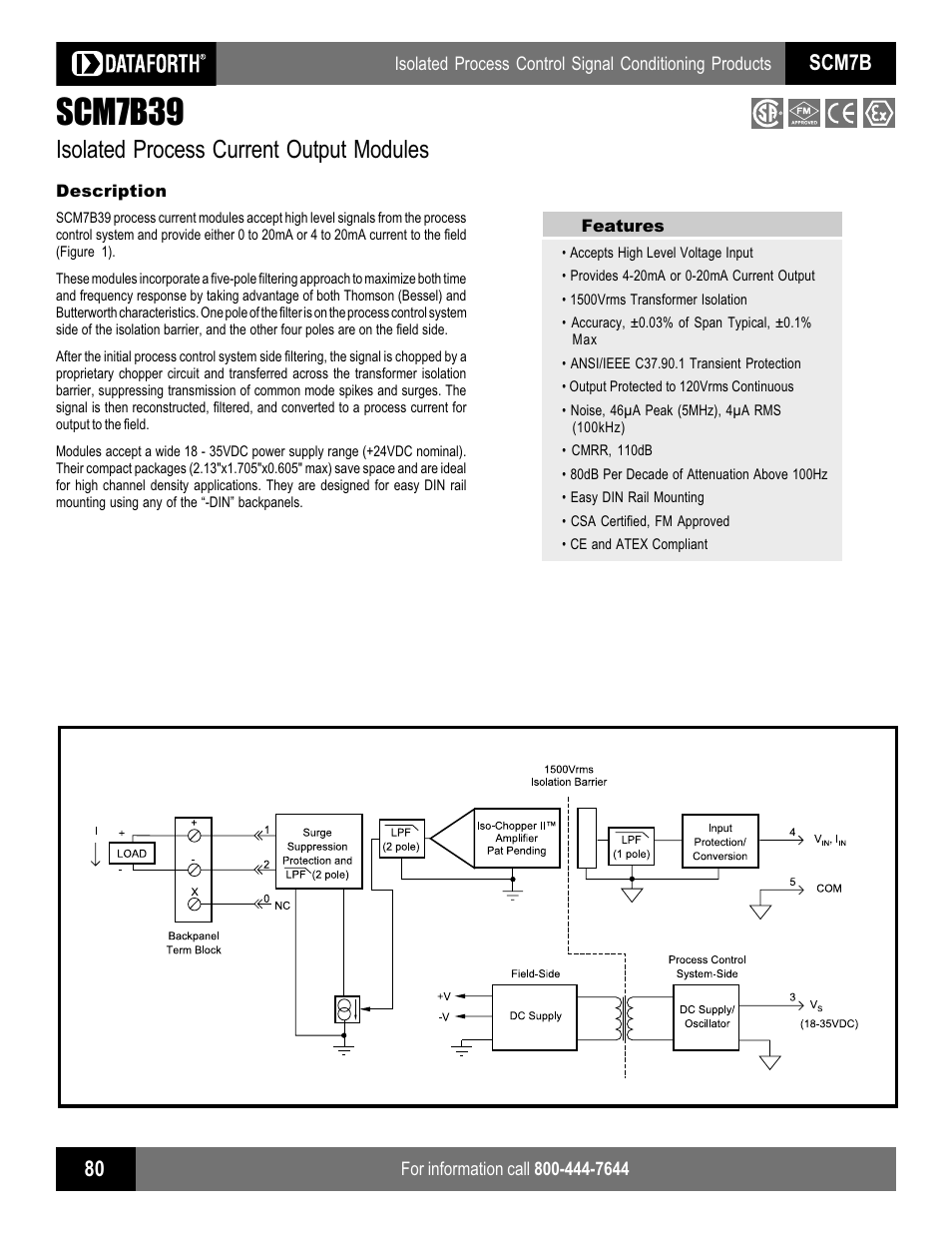 Impulse SCM7B39 User Manual | 2 pages