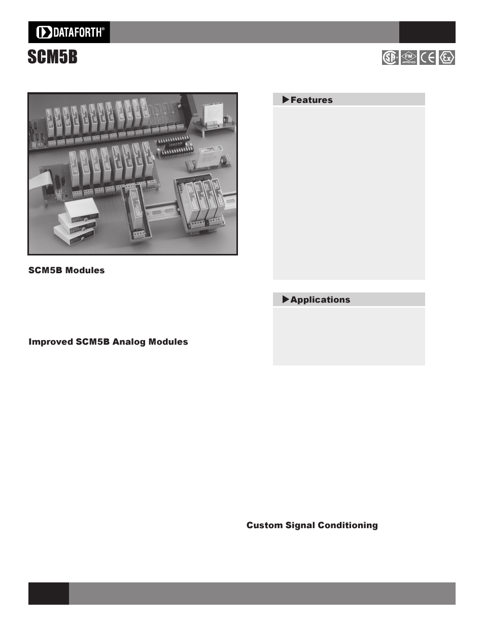 Impulse SCM5B solated SCM5B Analog Signal User Manual | 4 pages