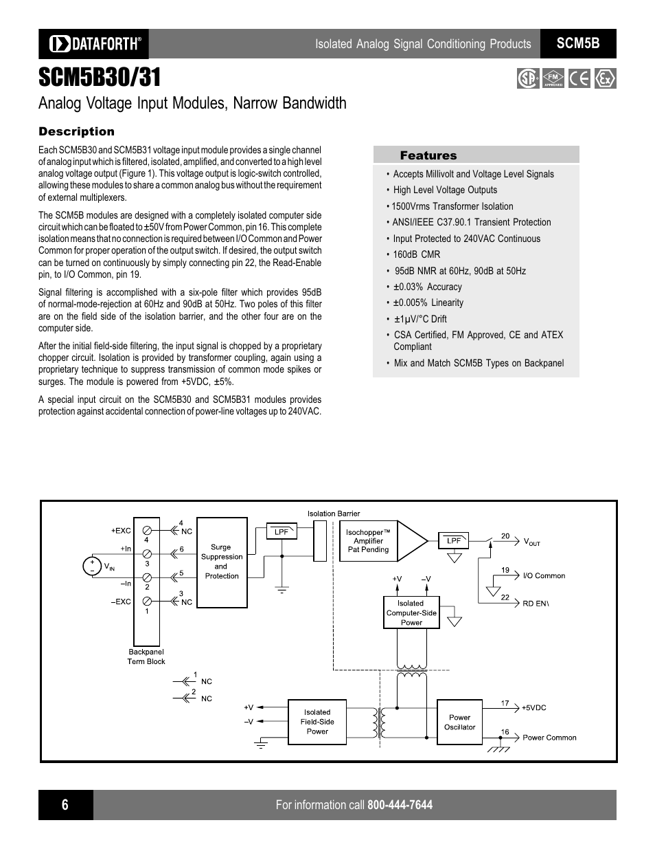 Impulse SCM5B30_31 User Manual | 2 pages