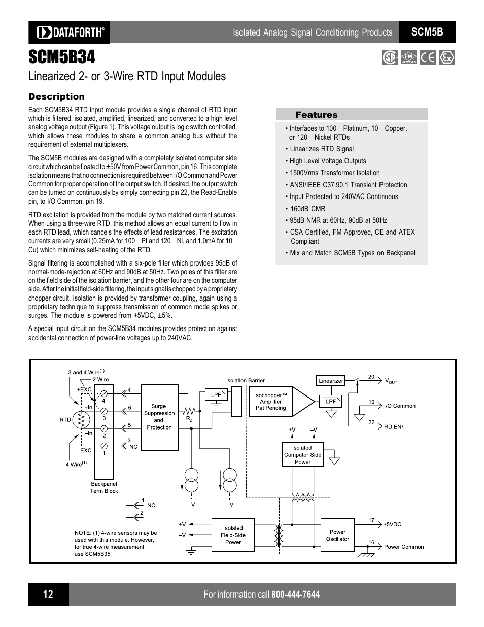 Impulse SCM5B34 User Manual | 2 pages