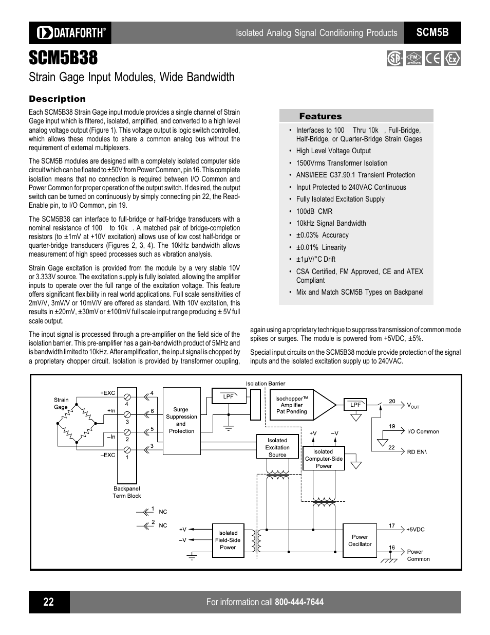 Impulse SCM5B38 User Manual | 2 pages