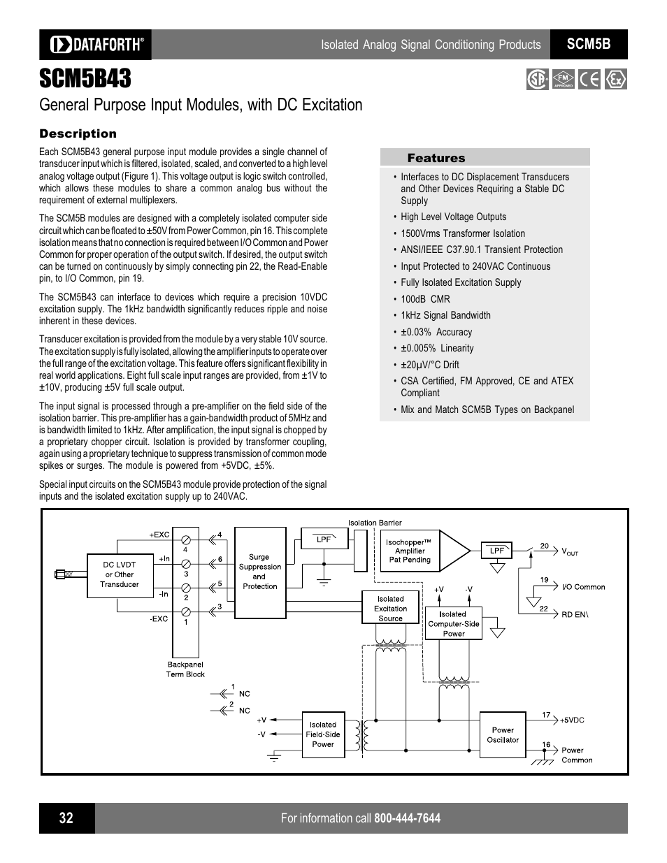 Impulse SCM5B43 User Manual | 2 pages