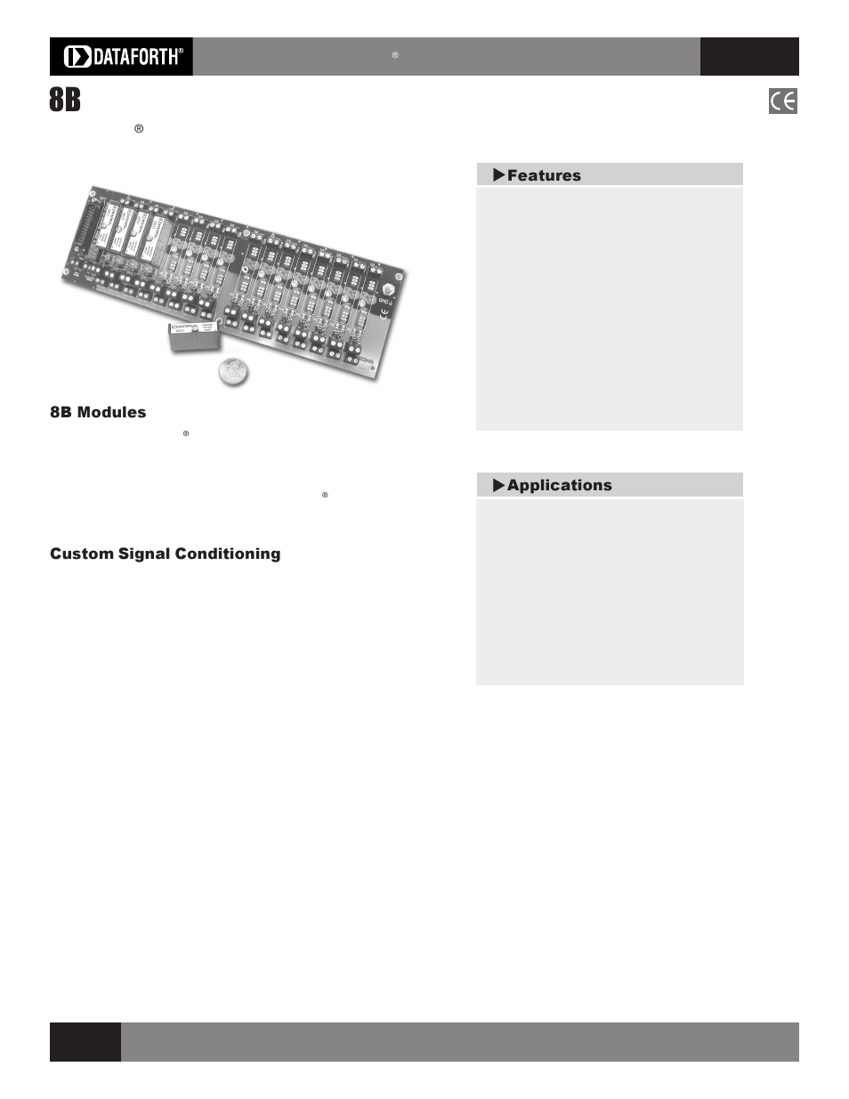 Impulse 8B Isolated Analog Signal Conditioners User Manual | 4 pages