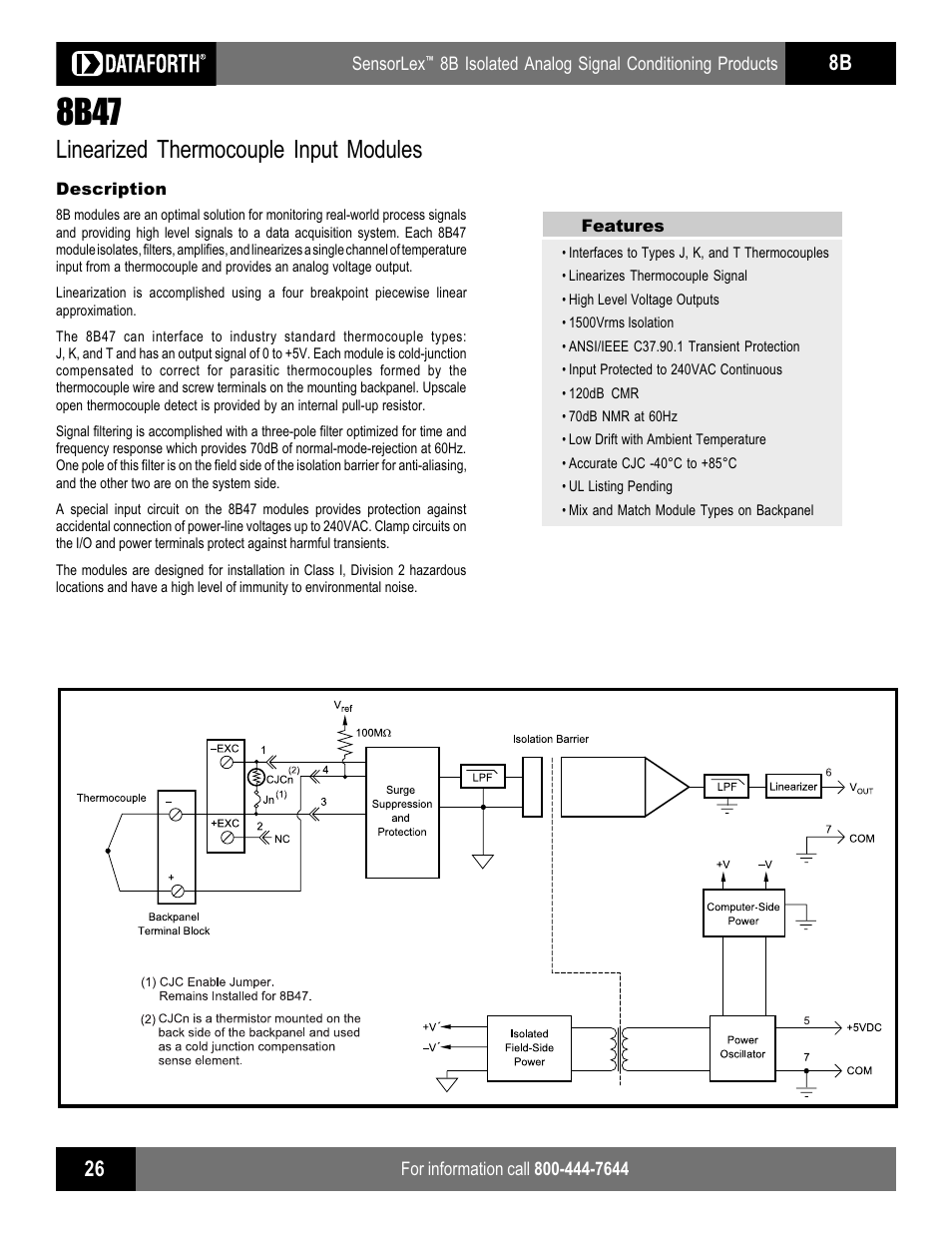 Impulse 8B47 User Manual | 2 pages