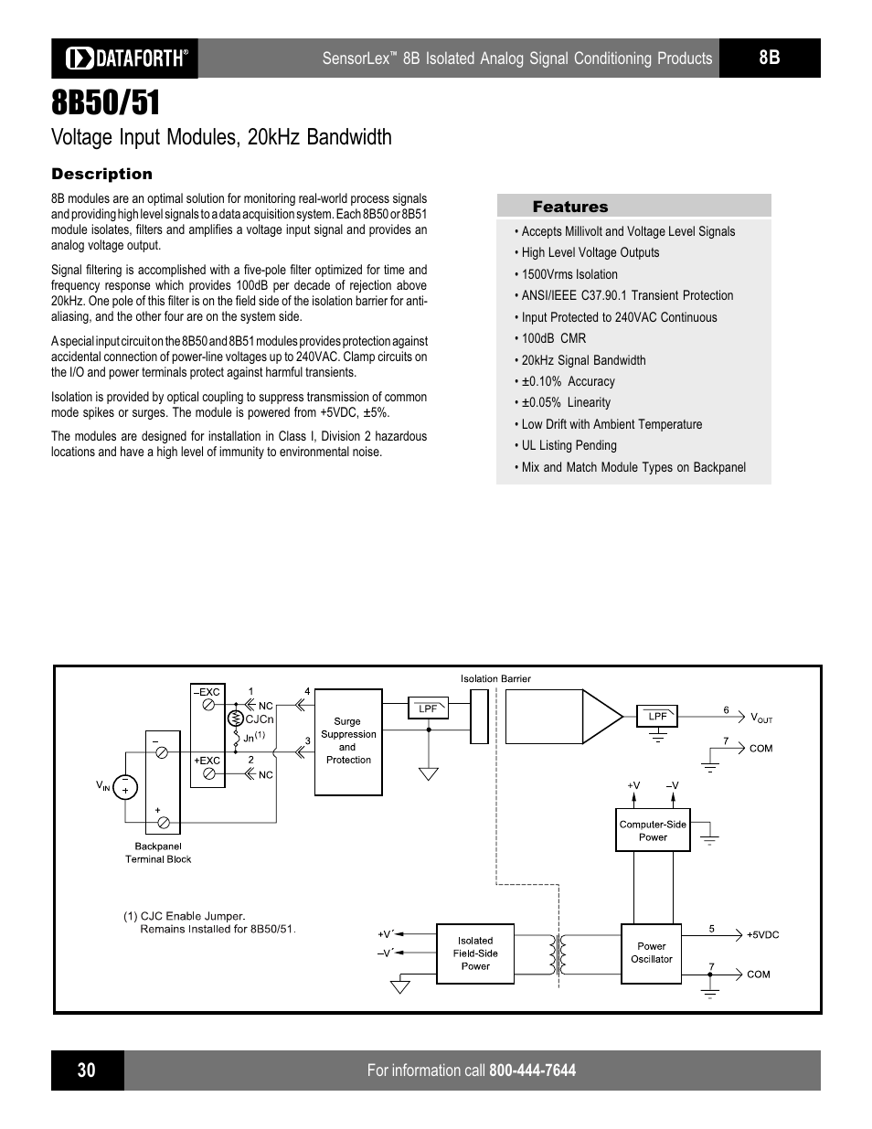 Impulse 8B50_51 User Manual | 2 pages