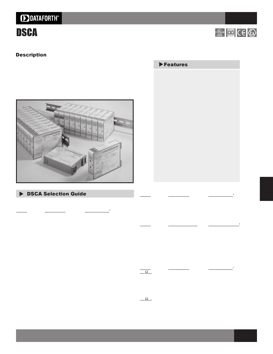 Impulse DSCA Isolated Analog Signal Conditioners User Manual | 3 pages