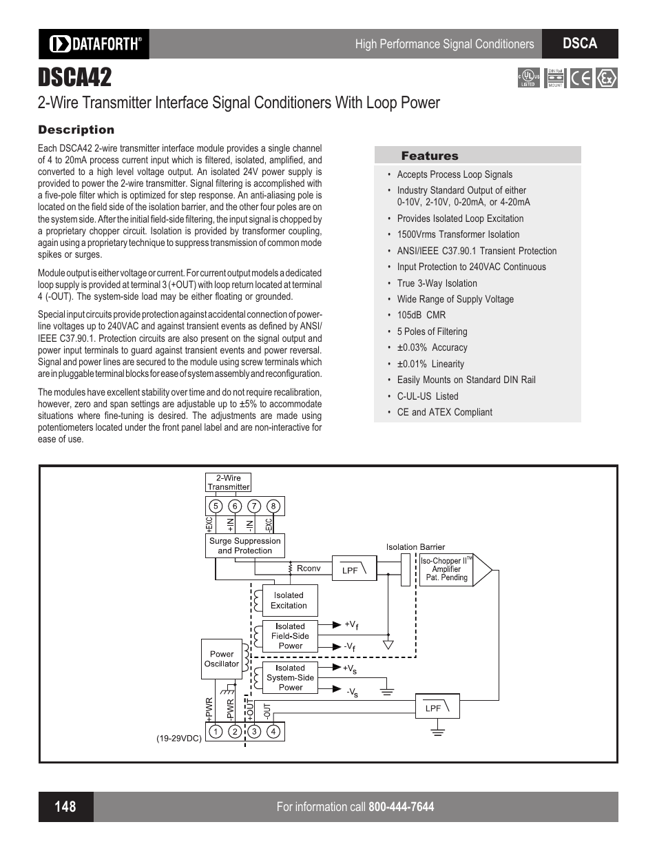 Impulse DSCA42 User Manual | 2 pages