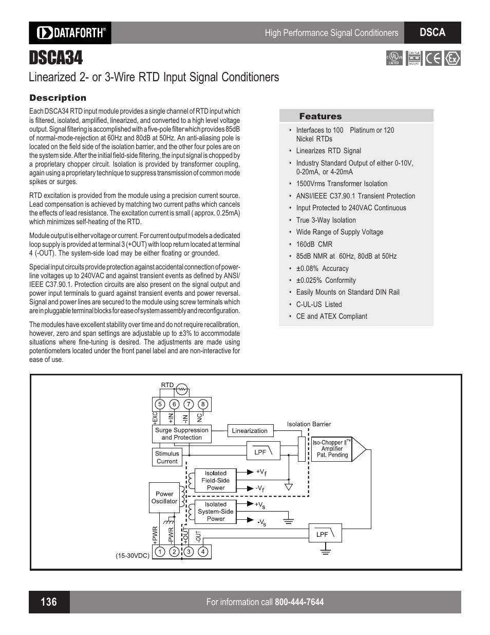 Impulse DSCA34 User Manual | 2 pages