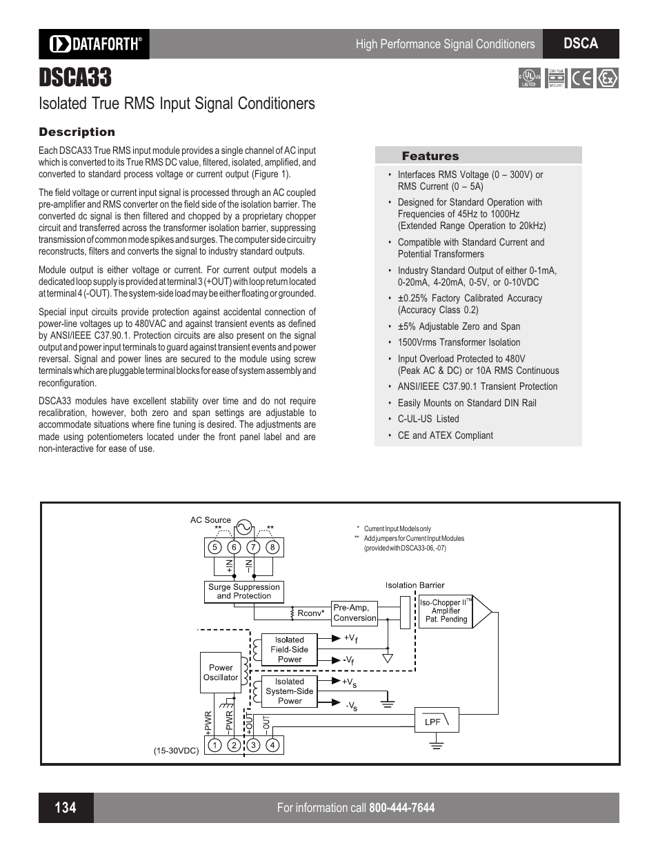 Impulse DSCA33 User Manual | 2 pages