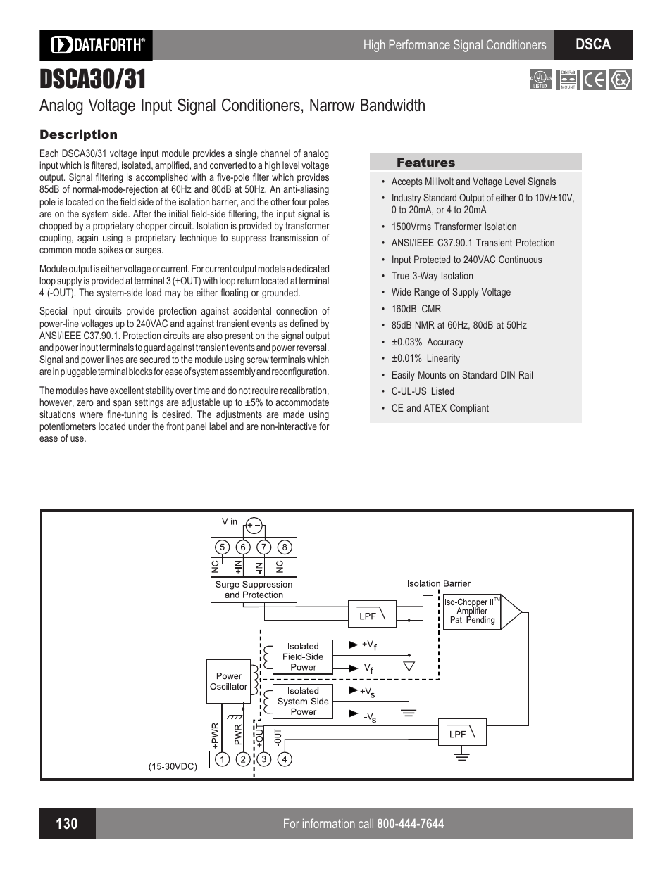 Impulse DSCA30_31 User Manual | 2 pages