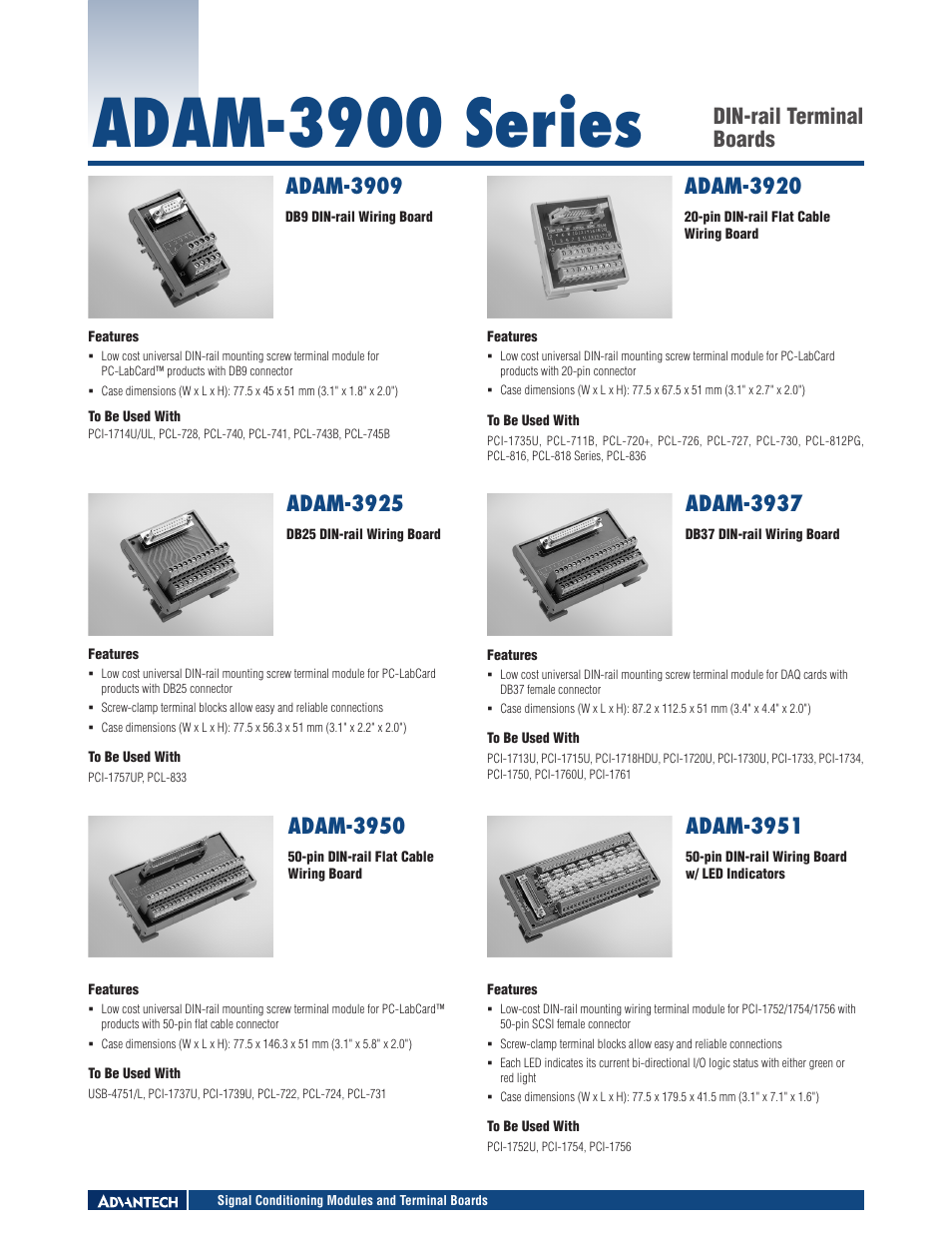 Impulse ADAM-3900 Series User Manual | 1 page