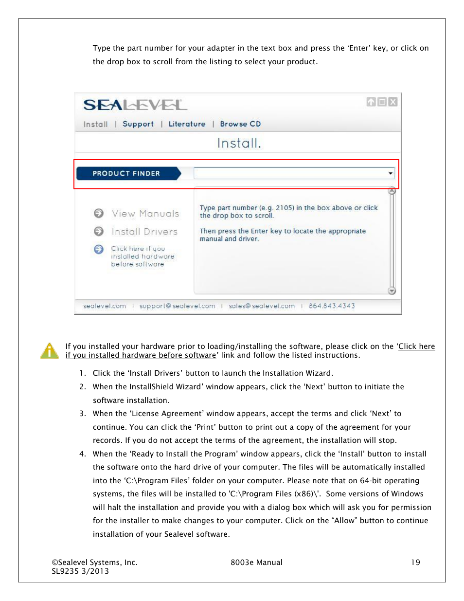 Impulse 8003e User Manual | Page 19 / 30