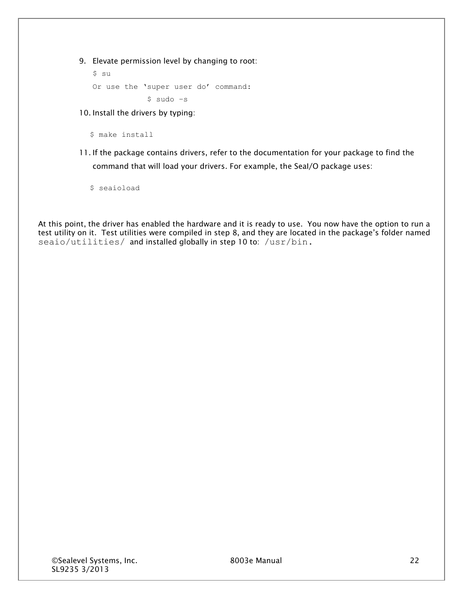 Impulse 8003e User Manual | Page 22 / 30