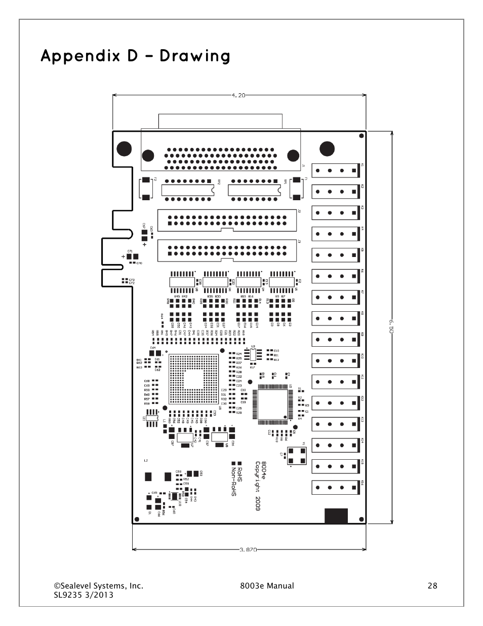 Appendix d – drawing | Impulse 8003e User Manual | Page 28 / 30