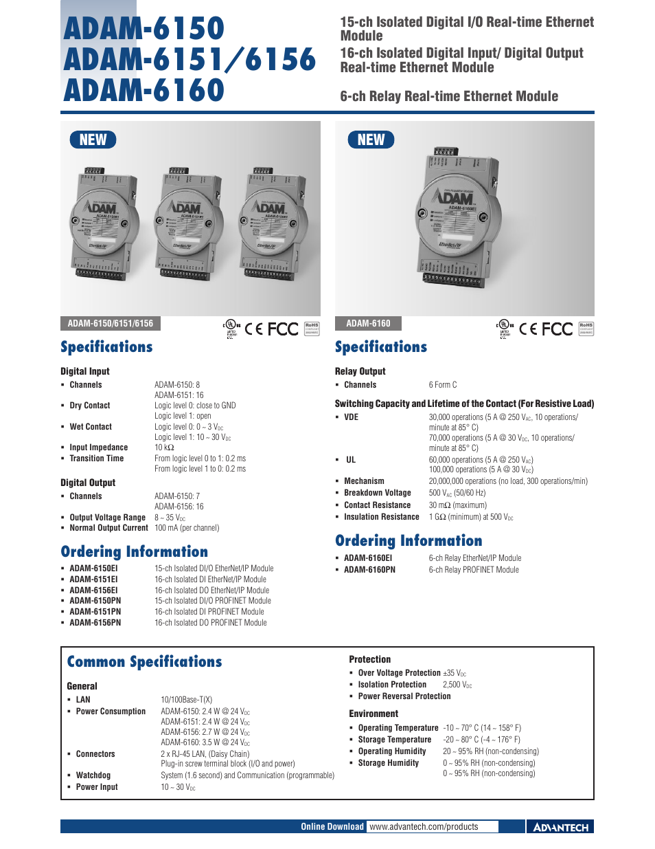 Impulse ADAM-6160 User Manual | 1 page
