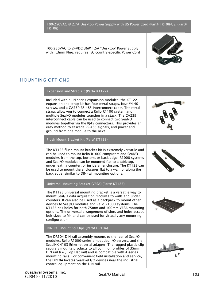 Impulse 463N User Manual | Page 103 / 109