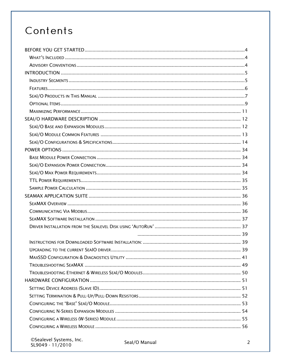 Impulse 463N User Manual | Page 2 / 109