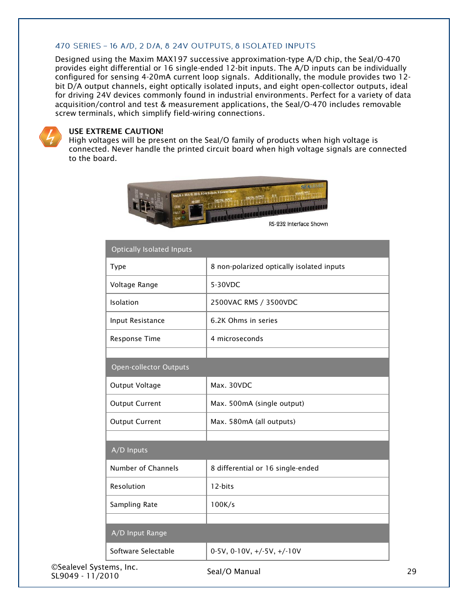 470 series | Impulse 463N User Manual | Page 29 / 109