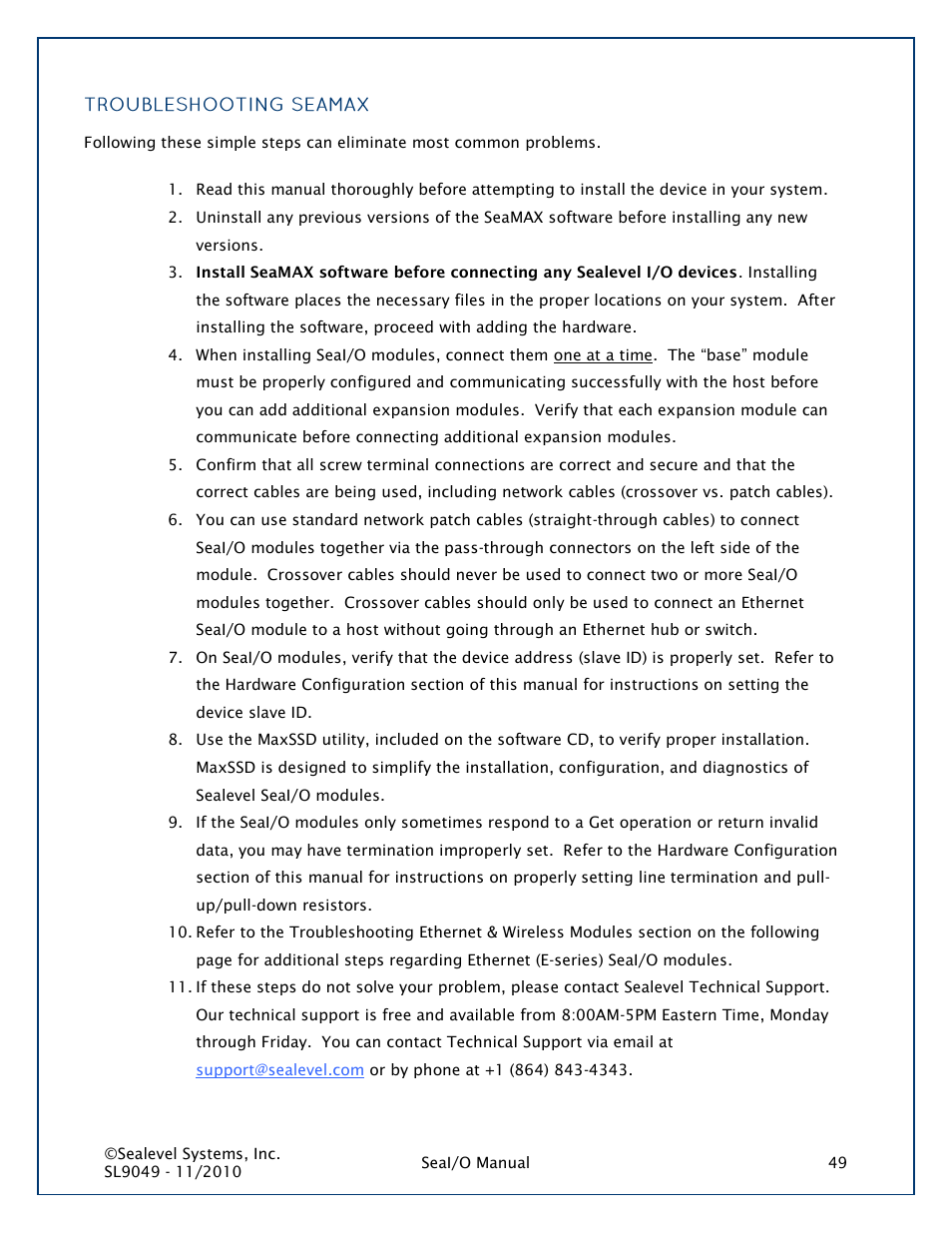 Troubleshooting seamax | Impulse 463N User Manual | Page 49 / 109