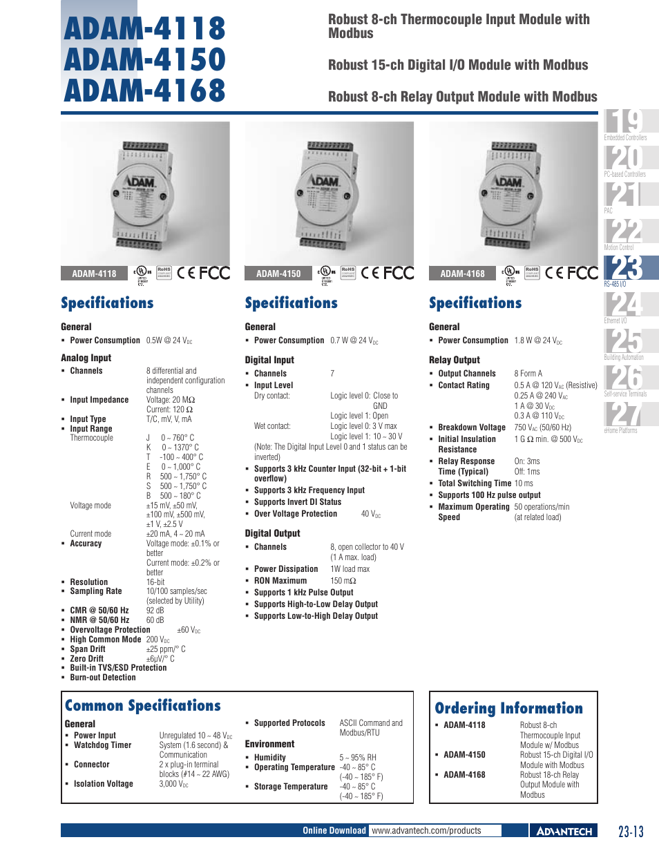 Impulse ADAM-4118 User Manual | 1 page