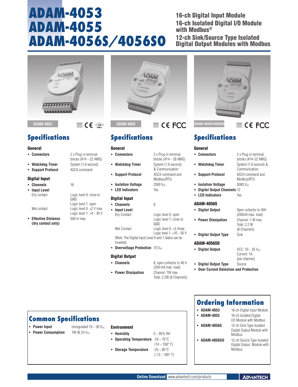 Impulse ADAM-4056S User Manual | 1 page